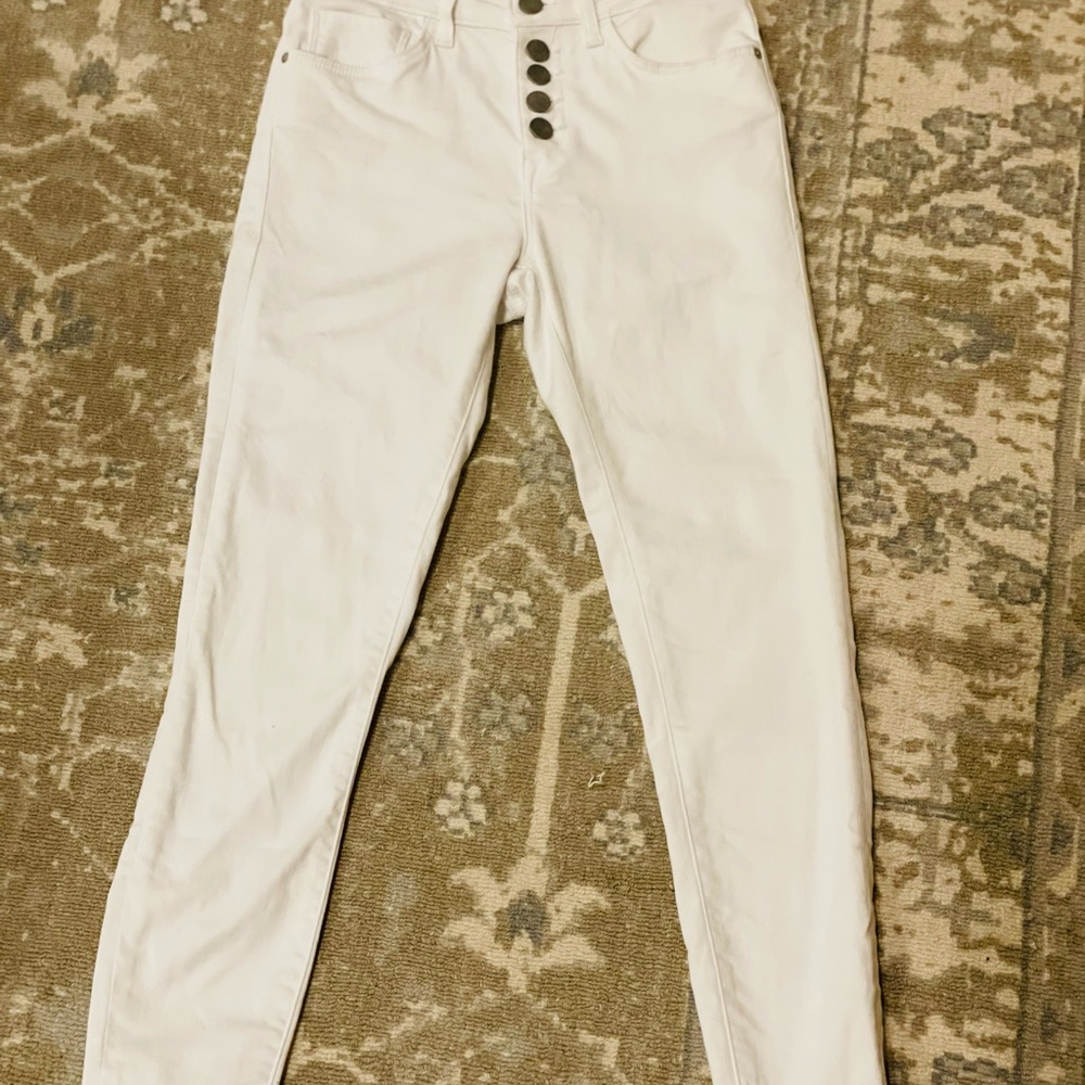 MAVI TESS Women's White High-Waisted Jeans